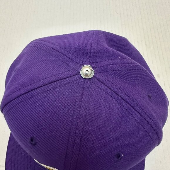 Los Angeles Lakers New Era 9FIFTY Purple One Size Ball Cap Hat Flat Bill SnapBac - Picture 6 of 10